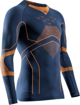 Thermal underwear X-bionic Energy Accumulator Light Shirt LS Marine/Orange - 2024/25