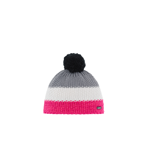 Beanie Eisbar Star Pompon Kids Pink Mottled/White/Grey Mele - 2023/24