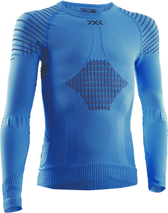 Thermal underwear X-Bionic Invent 4.0 Shirt LG SL Junior Teal Blue/Anthracite - 2024/25