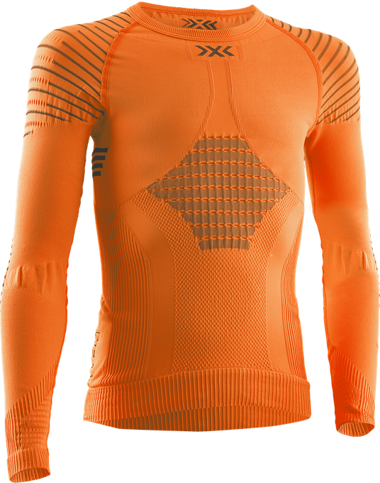 Thermal underwear X-bionic Invent 4.0 Shirt LG SL JR Sunset Orange/Anthracite - 2024/25