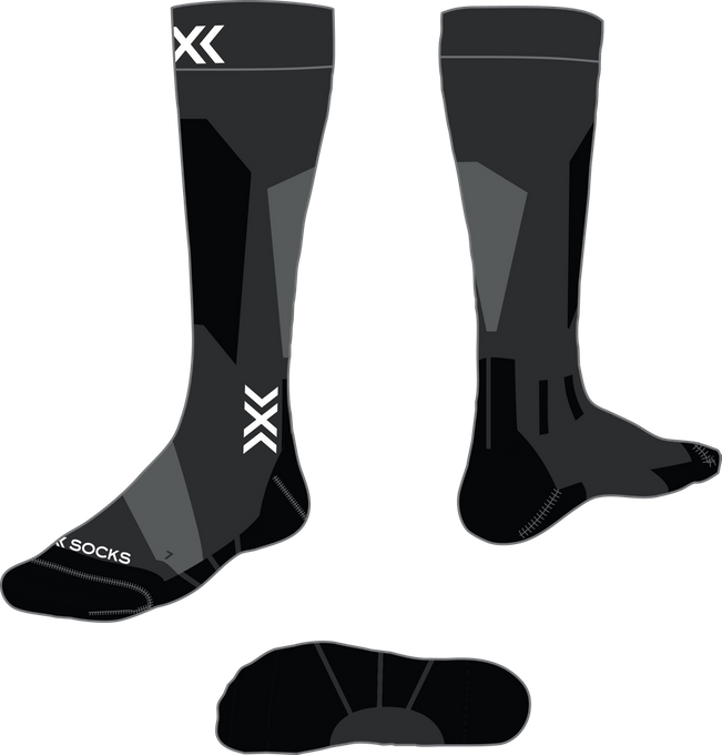 X-socks Ski Discover Merino OTC X Black/Grey - 2024/25