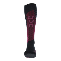 Ski socks UYN Women Ski One Biotech Black/Purple - 2024/25