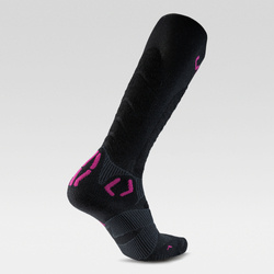 Ski socks UYN Women Ski Touring One Bio Socks Black/Pink Yarrow - 2024/25