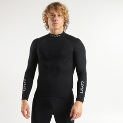 Thermal underwear UYN Man Elevatyon Biomorph UW Shirt Long SL Turtle New Neck Black - 2024/25