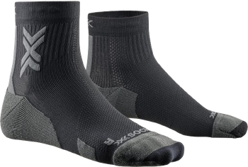 Cycling socks X-SOCKS Gravel Discover Crew Black/Charcoal - 2024