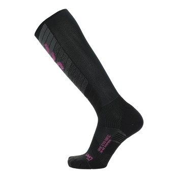 Skisocken UYN Woman Ski Evo Race One Black/Purple 2024/25