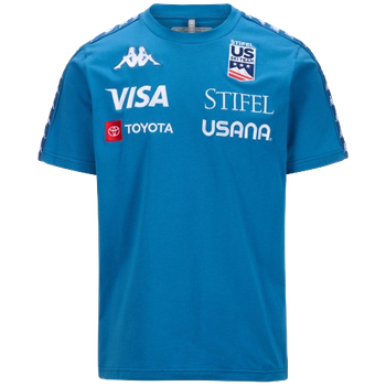 T-Shirt Kappa 222 Banda Ayba2 US Blue Avio - 2024/25