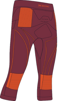 Thermounterwäsche X-bionic Energy Accumulator 4.0 Pants 3/4 Men Dune Red/Orange - 2024/25