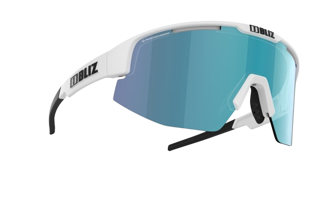 Sonnenbrille BLIZ Matrix Nano Photochromic Matt White/Brown Blue