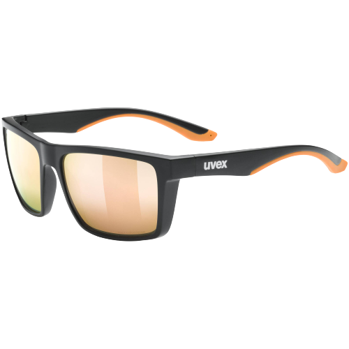 Sonnenbrille Uvex Lgl 50 CV Black Mat/Mirror Champagner - 2023