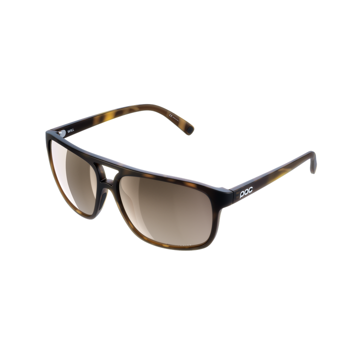 Sonnenbrille POC Will Tortoise Brown/Clarity Trail/Partly Sunny Silver