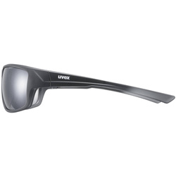 Sonnenbrille Uvex Sportstyle 230 Black Mat/Ltm Silver - 2023