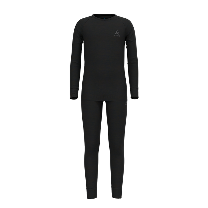 Thermal Underwear Odlo Merino 200 Kids Set Long Black - 2023/24