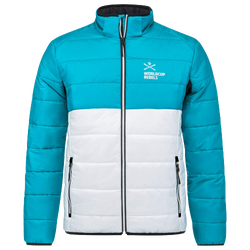 Kurtka puchowa HEAD Race Kinetic Jacket Junior Blue/White - 2024/25