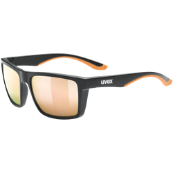 Sunglasses Uvex Lgl 50 CV Black Mat/Mirror Champagner - 2023