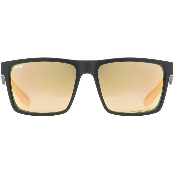 Sunglasses Uvex Lgl 50 CV Black Mat/Mirror Champagner - 2023