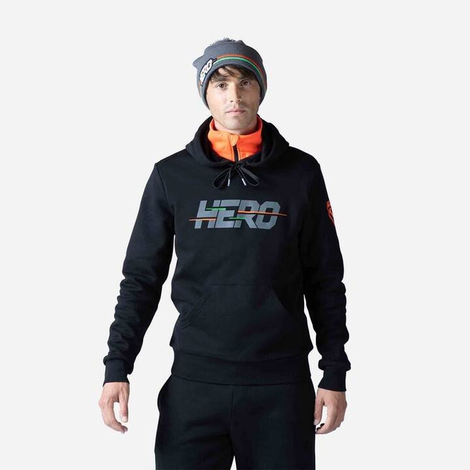 Bluse Rossignol Hero Hoodie Black - 2023/24