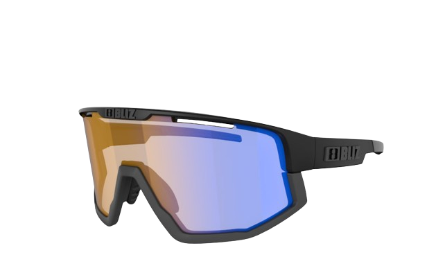 Okulary BLIZ Fusion Nano Nordic Light Matt Black/Coral Orange Blue