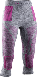 Kalesony X-bionic Energy Accumulator 4.0 Pants 3/4 Women Grey Melange/pink - 2023/24