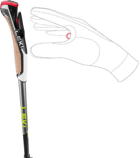 Poles Nordic Walking LEKI Traveller Alu - 2023