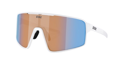 Okulary BLIZ P001 Frame Matte White with N_O_N Coral/Orange Mirror Blue Lenses