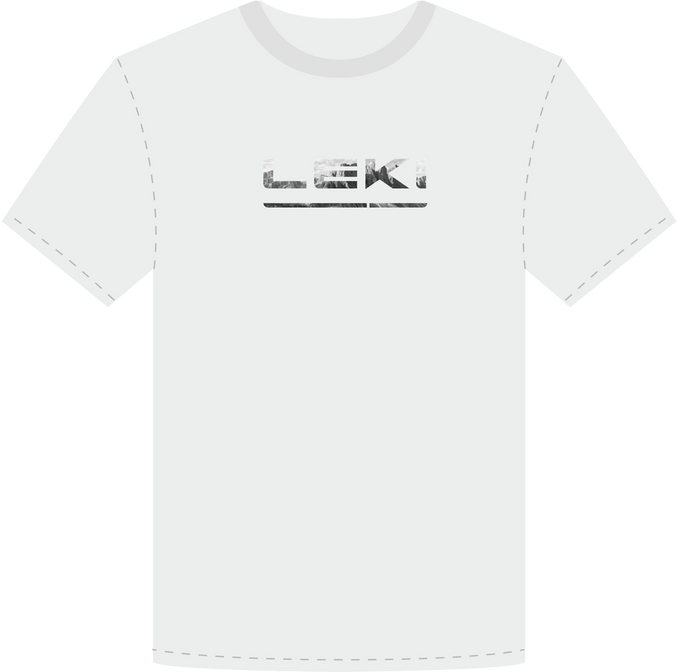 LEKI Logo T-Shirt White/Black - 2022