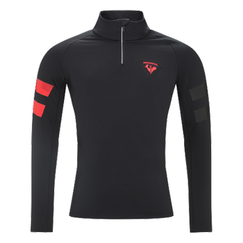 Bluza ROSSIGNOL Classique Hero 1/2 Zip Black/Red - 2022/23