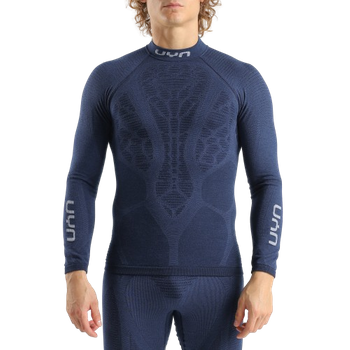 Koszulka termoaktywna UYN Man Elevatyon Biomorph UW Shirt Long SL Turtle New Neck Indaco - 2024/25