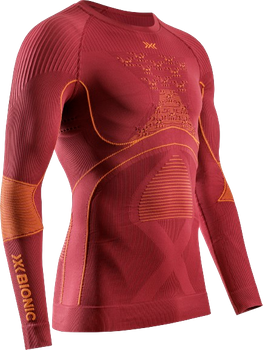 Koszulka termoaktywna X-bionic Energy Accumulator 4.0 Shirt LG SL Men Dune Red/Orange - 2024/25