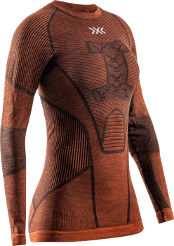 Koszulka termoaktywna X-bionic Symbio Merino Shirt LS WMN Clay - 2024/25