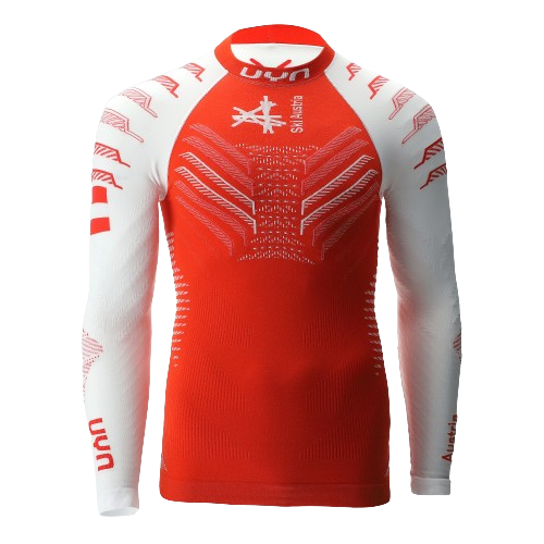 Koszulka termoaktywna UYN Natyon 3.0 Junior Austria UW Shirt LG SL Turtle Neck - 2024/25