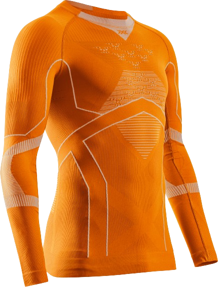 Koszulka termoaktywna X-bionic Energy Accumulator Light Shirt LS Blazing Orange/Arctic White - 2024/25