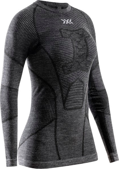 Koszulka termoaktywna X-bionic Symbio Merino Shirt LS WMN Rhino Grey - 2024/25