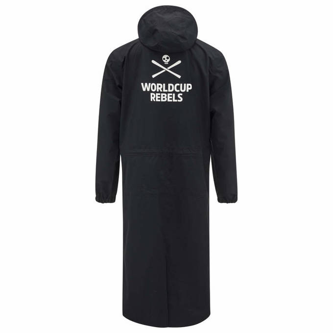 Płaszcz trenerski HEAD Race Rain Coat Black Junior - 2024/25