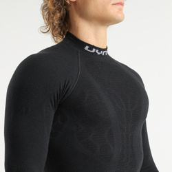 Koszulka termoaktywna UYN Man Elevatyon Biomorph UW Shirt Long SL Turtle New Neck Black - 2024/25